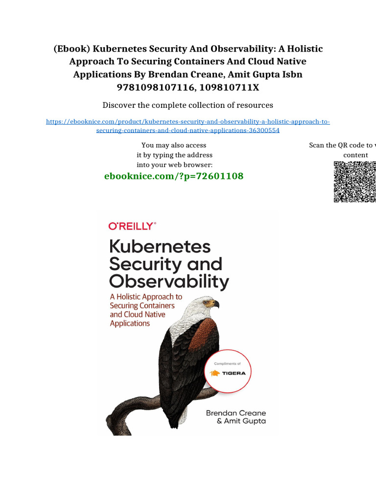 (Ebook) Kubernetes Security and Observability: A Holistic Approach To ...