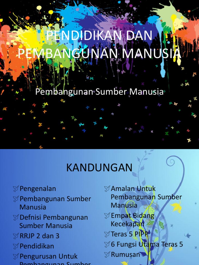 Pendidikan Dan Pembangunan Manusia1 Pdf