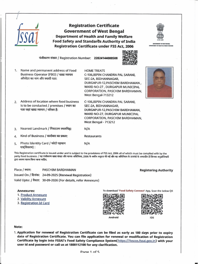 Fssai | PDF