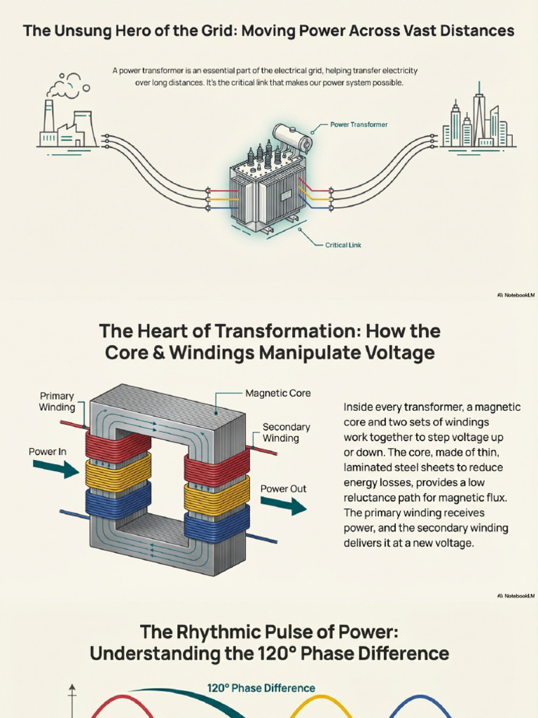 Power Transformers - The Backbone of Grid Reliability | PDF
