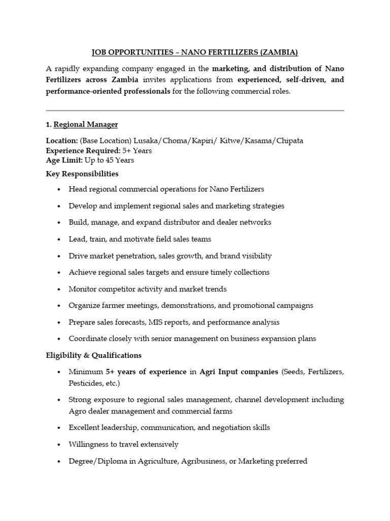 Job Advertisement - 2026 | PDF | Salary | Marketing