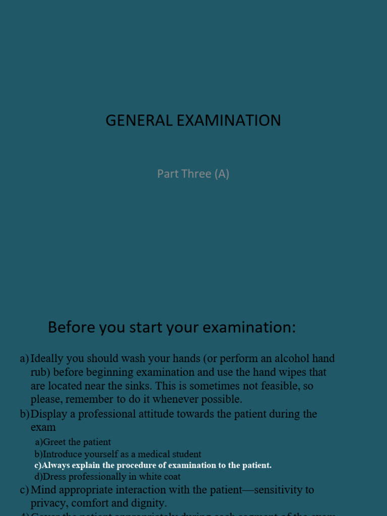 General Examination Upper Limb | PDF | Edema | Finger