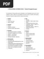 Questionário WOMAC para Artrose em Português | PDF