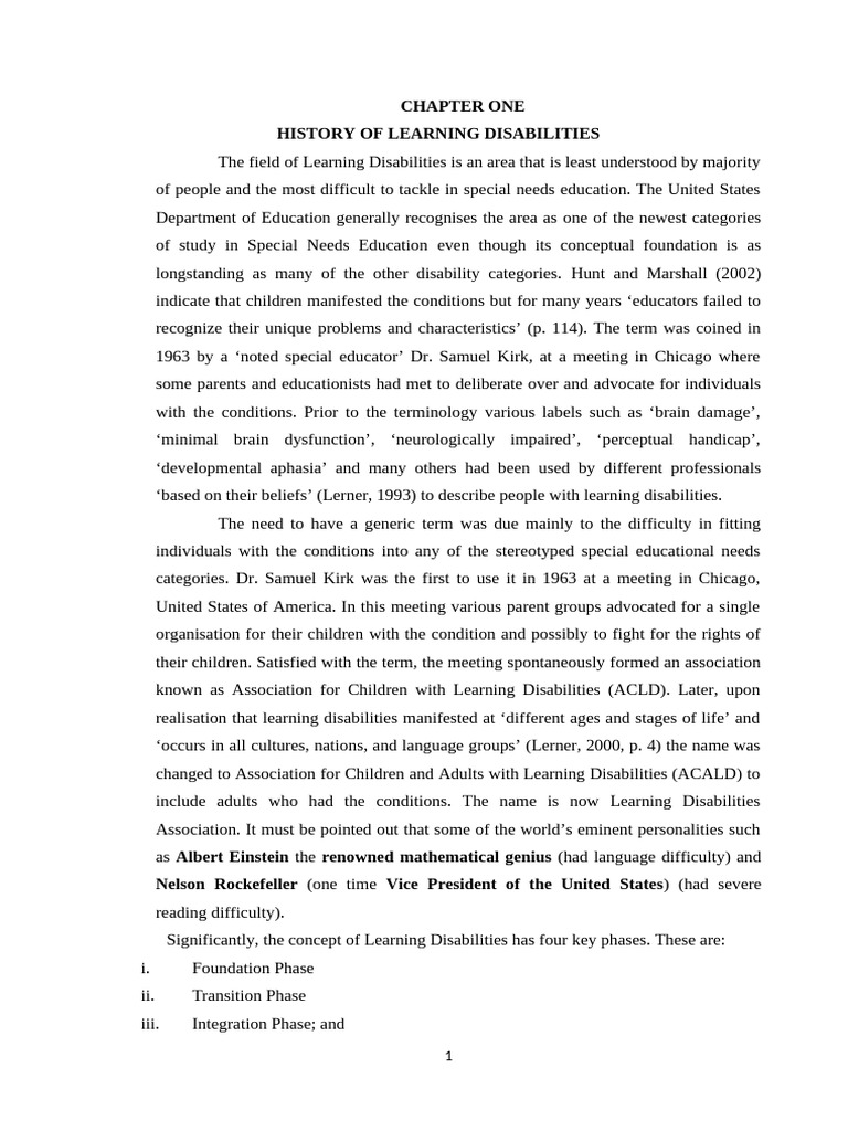 Learning Disabilities Lecture Notes | PDF | Learning Disability ...
