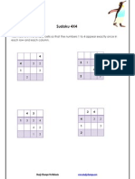 Sudoku 4 X 4 - III