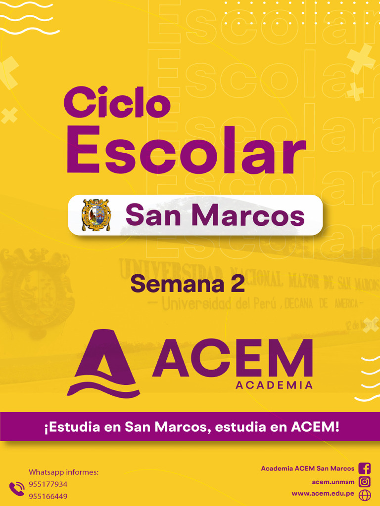 Semana 2 Escolar Acem Ago-dic | PDF