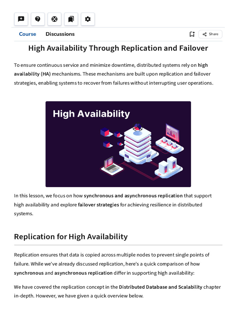 High Availability Through Replication and Failover | PDF | Replication ...