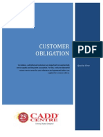 Customer Obligation Booklet