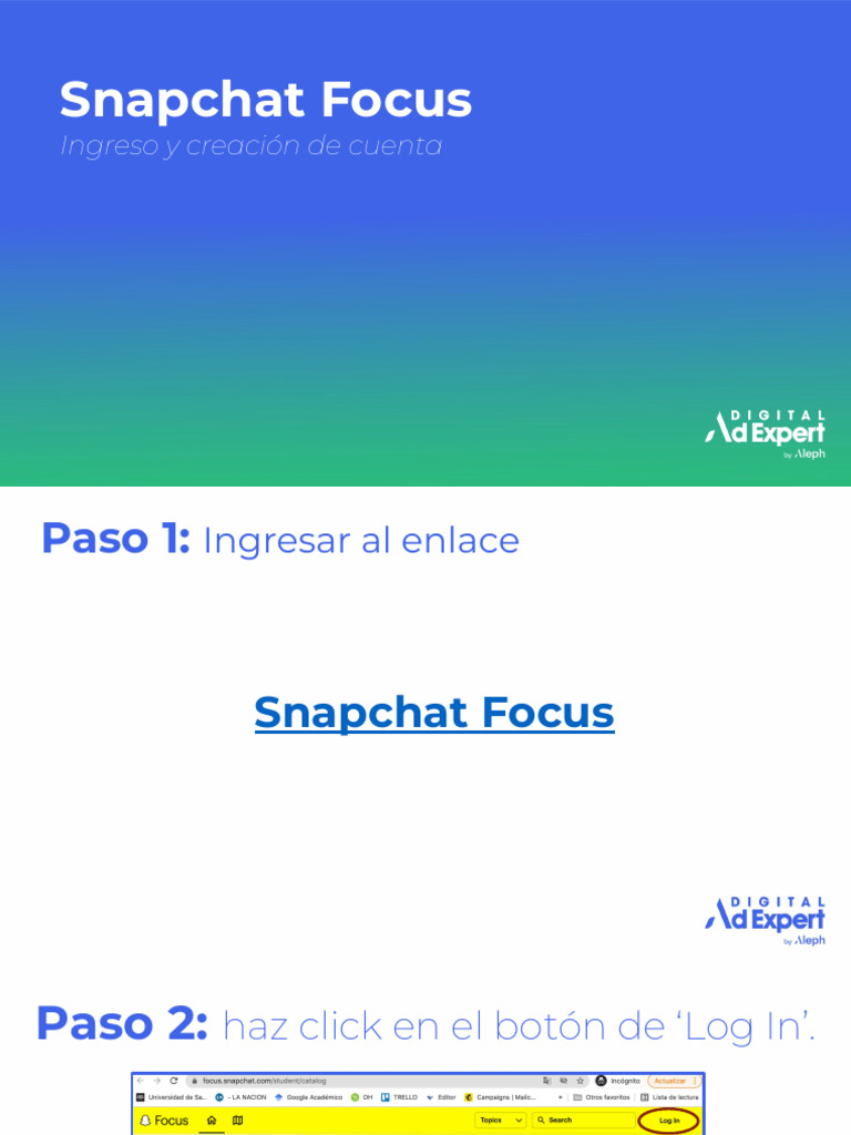 Ingreso A Snapchat Focus | PDF