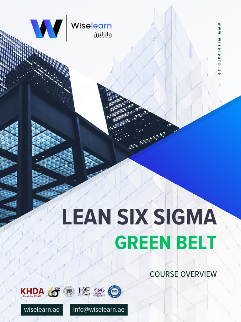 LSS Green Belt Course Overview | PDF | Six Sigma | Lean Manufacturing