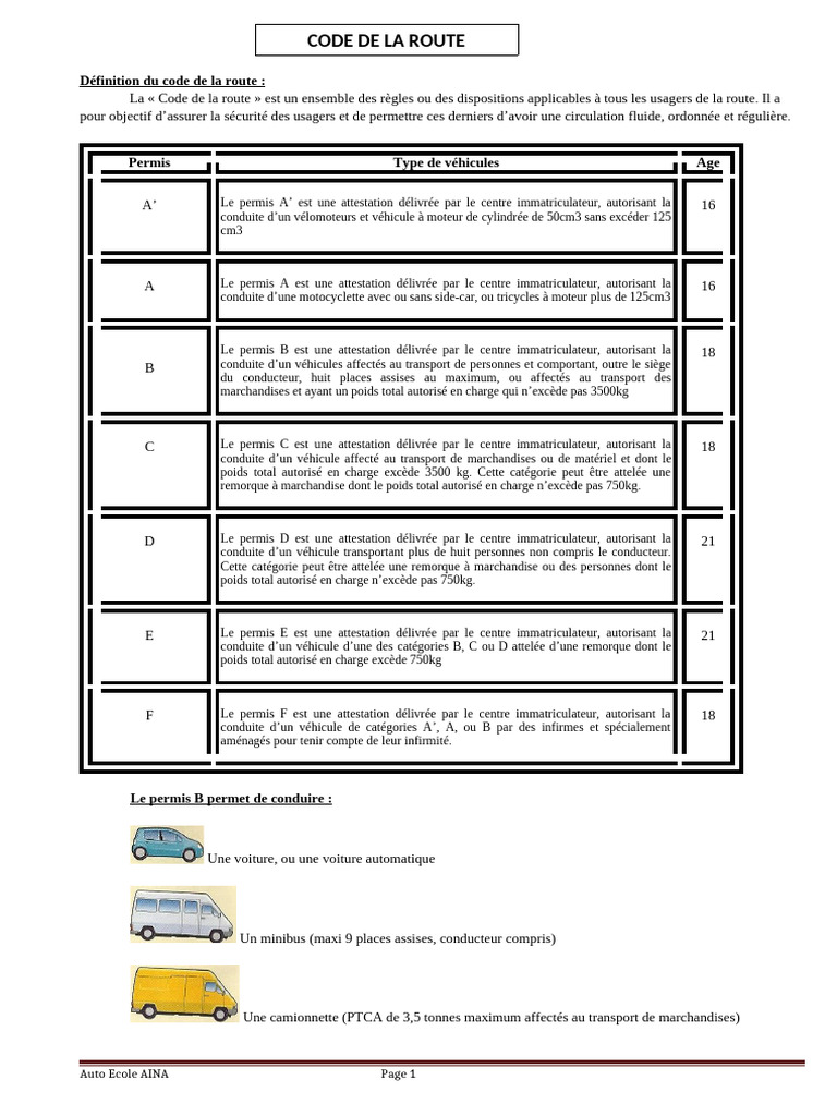 Code de La Route Version Français1 33 500FMG | PDF | Aménagement ...