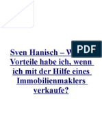 Sven Hanisch Welche Vorteile Habe Ich Wenn Ich Mit Der Hilfe Eines Immobilienmaklers Verkaufe