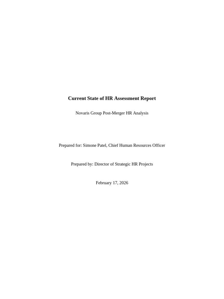 Novaris HR Assessment Report | PDF