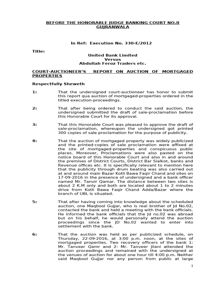 Auction Report | PDF