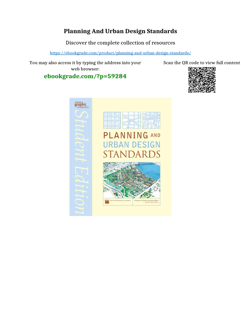 Planning and Urban Design Standards PDF Available | PDF | Property