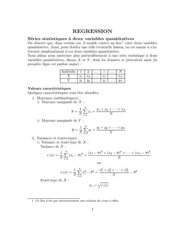 Stat Ii PDF | PDF | Régression linéaire | Ajustement affine