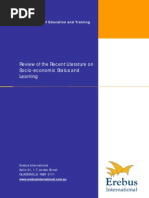 Download Review of the Recent Literature on Socio-Economic Status and Learning by sanjana19 SN100201763 doc pdf