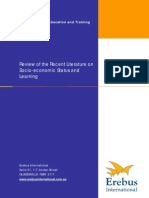 Download Review of the Recent Literature on Socio-Economic Status and Learning by sanjana19 SN100201763 doc pdf