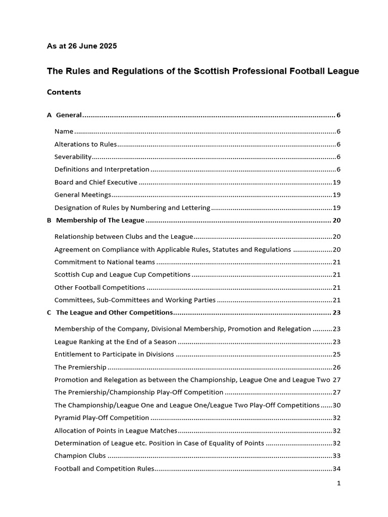 MASTER - Rules and Regulations (CLEAN - 26 June 2025) | PDF | United ...