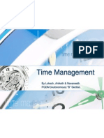 Time Management: by Lokesh, Aniketh & Navaneeth PGDM (Autonomous) "B" Section