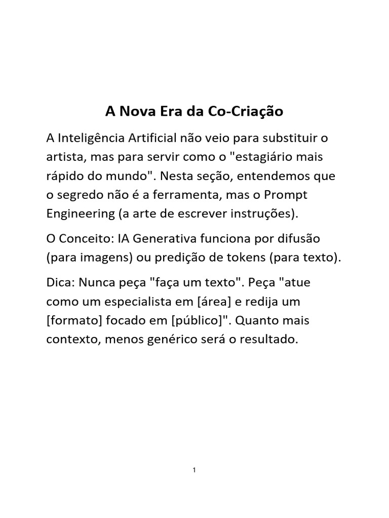 A Nova Era Da Co-Criação | PDF | Inteligência artificial | Inteligência ...