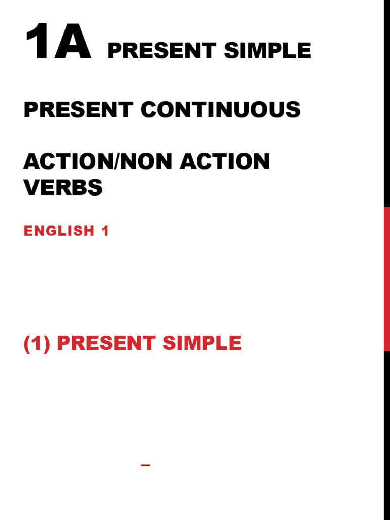 1A Present Simple and Continuous | PDF | Language Mechanics ...