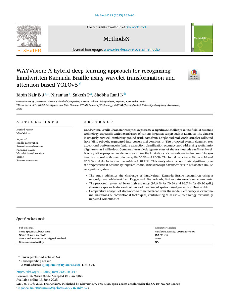 WAYVision A Hybrid Deep Learning Approach For Reco | PDF | Receiver ...
