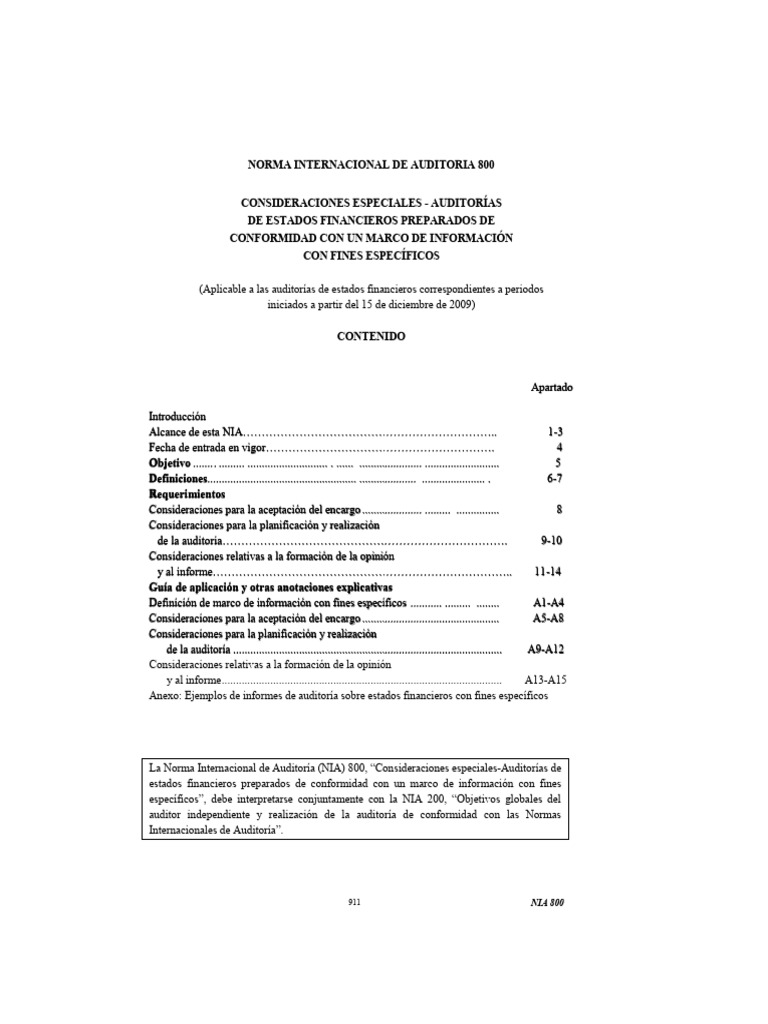 NIA 800 COMPLETA | PDF