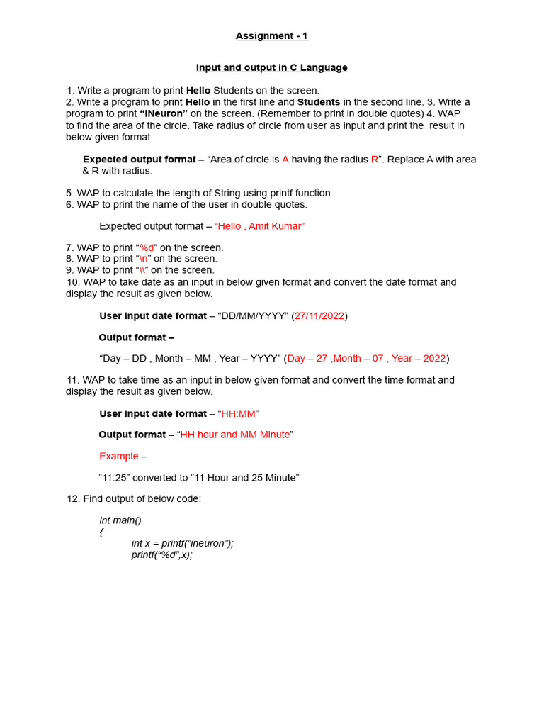 1assignment - 1 - Merged | PDF | Pointer (Computer Programming ...