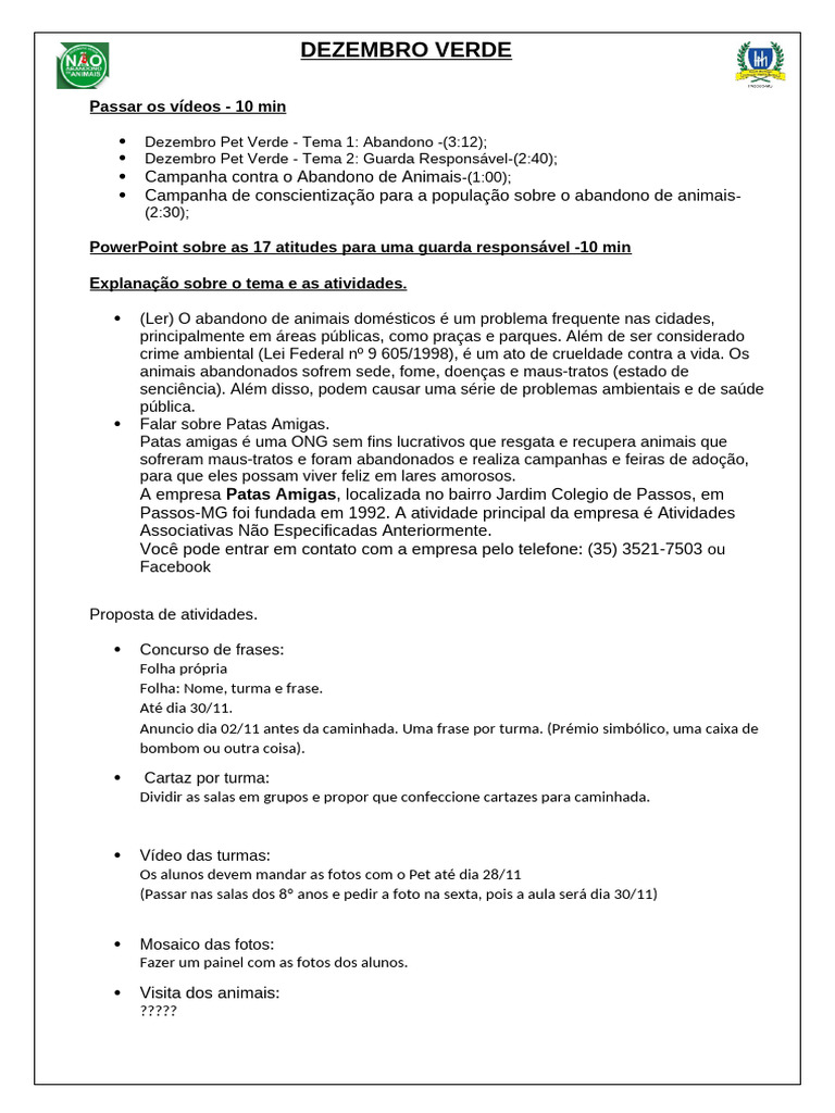 Proposta de Aula | PDF