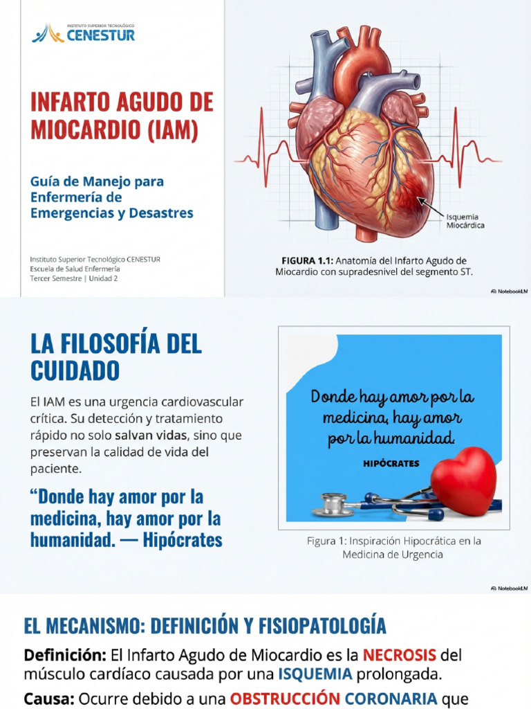 Infarto Agudo de Miocardio Guia de Enfermeria | PDF