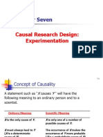 Causal Research Design - Experimentation