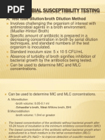 Antimicrobial Susceptibility Testing