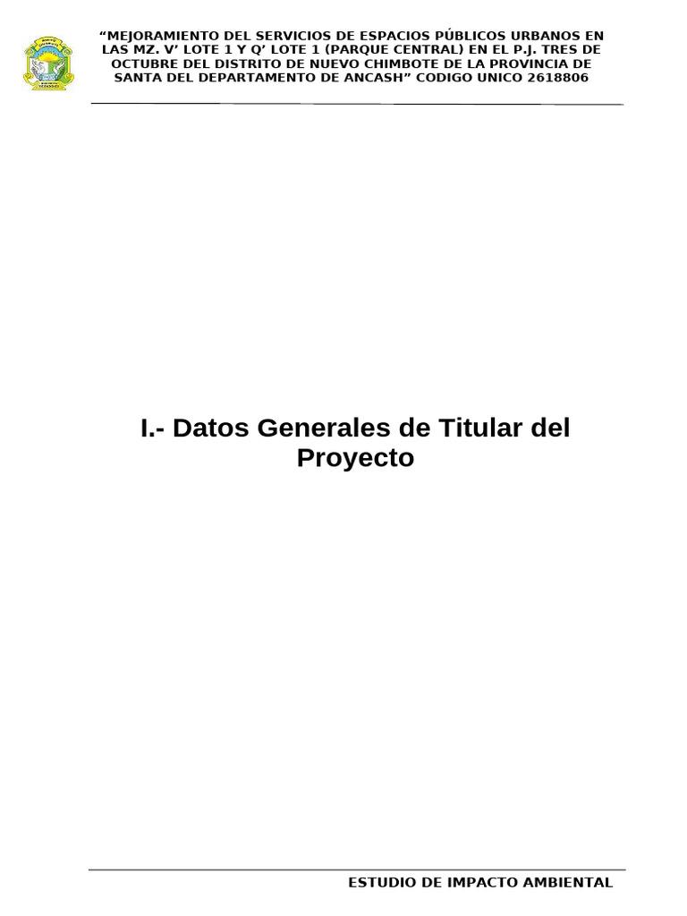 Estudio de Impacto Ambiental | PDF | Entorno natural | Agua subterránea