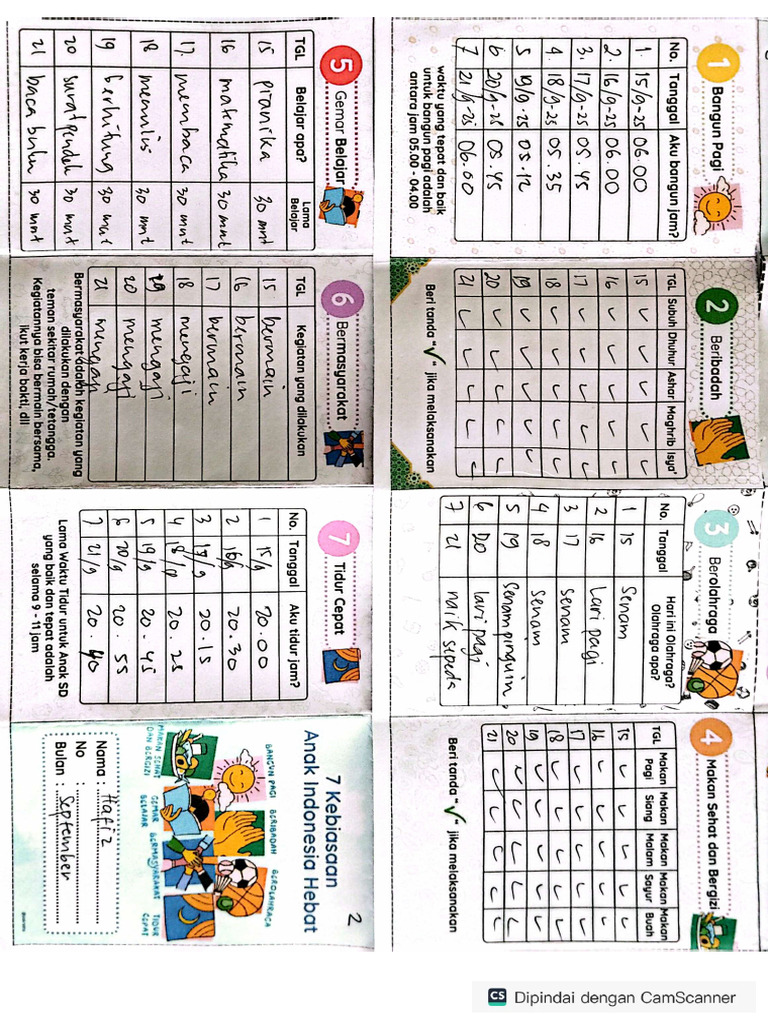Jurnal Hafiz Kelas II | PDF