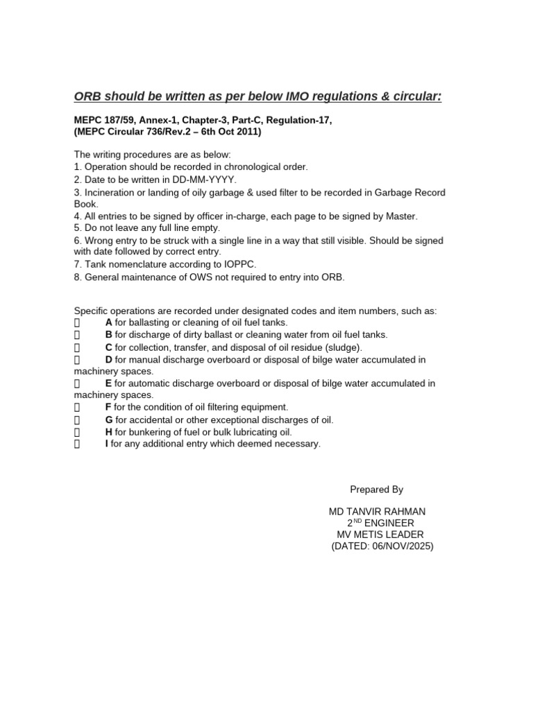 Orb Writing Procedures | PDF