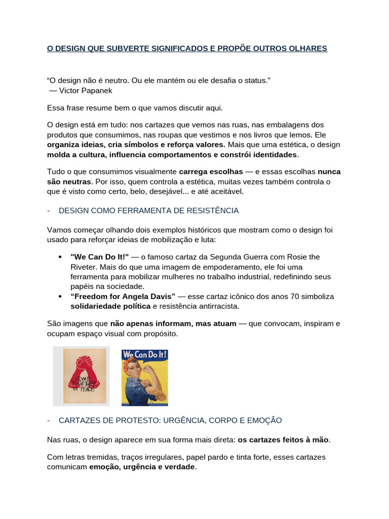 O Design Que Subverte Significados E Propõe Outros Olhares: Design Como ...