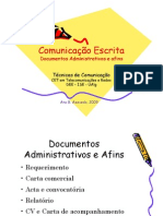 Comunicação Escrita-Documentos administrativos