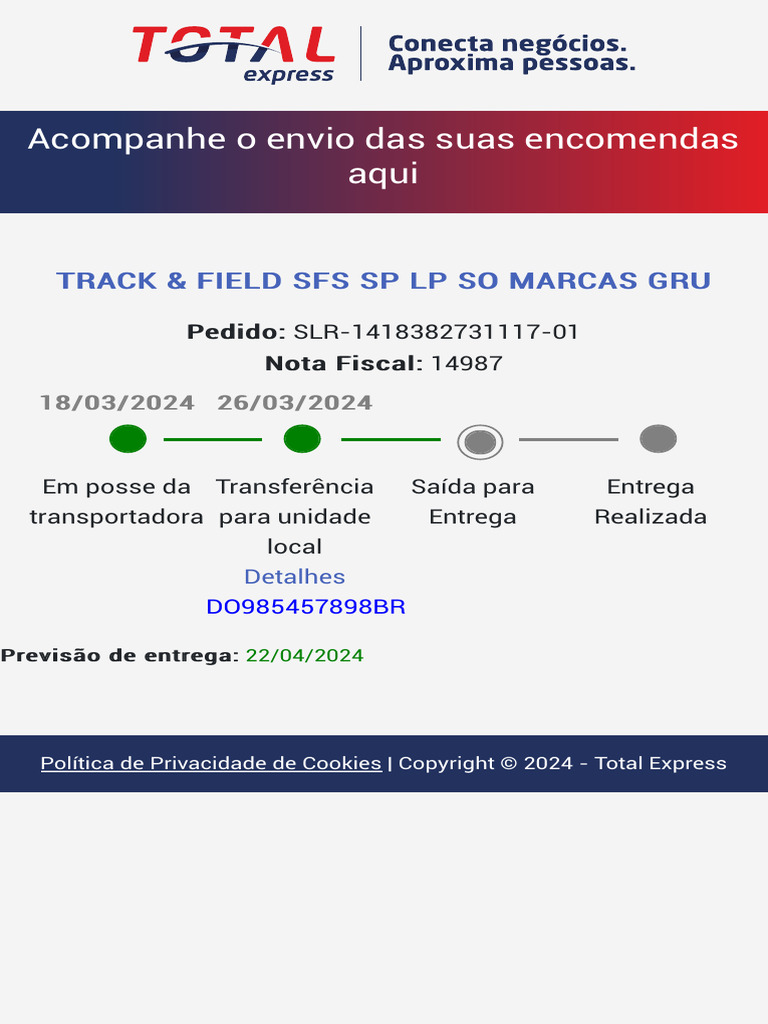 Total Express - Tracking | PDF