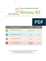 D9CH3 - Évaluation des contenus et projets FOAD : Épreuve DELF B2 Document Correcteur