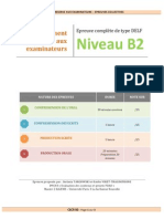 D9CH3 - Évaluation des contenus et projets FOAD : Épreuve DELF B2 Document Examinateur