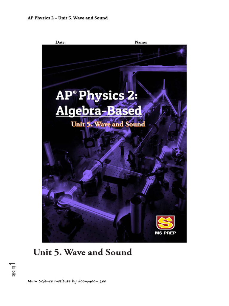 AP Physics 2 Unit 5. Wave and Sound Handout | PDF | Waves | Sound