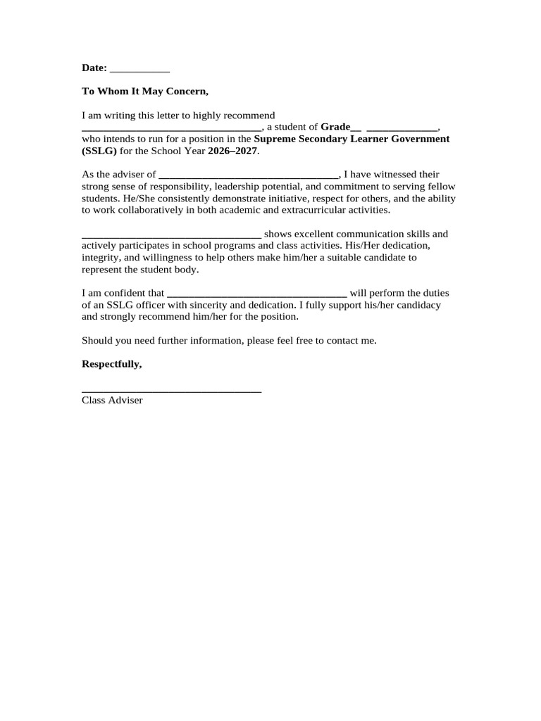 Recom Letter | PDF