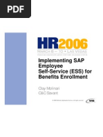 Implementing ESS for Benefits Enrollment