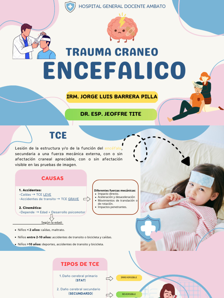 Tce Pediatrico | PDF | Dolor de cabeza | Enfermedades y trastornos