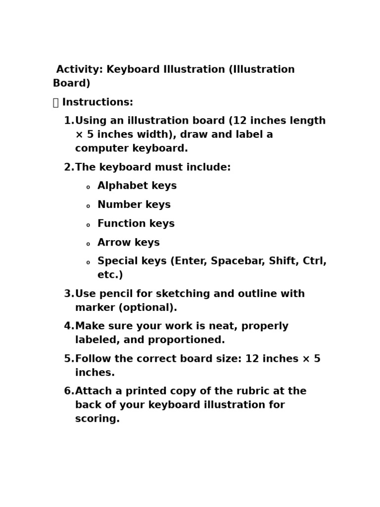 Instruction For Keyboard | PDF