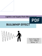 Bullwhip Effect: Logistics and Supply Chain Management