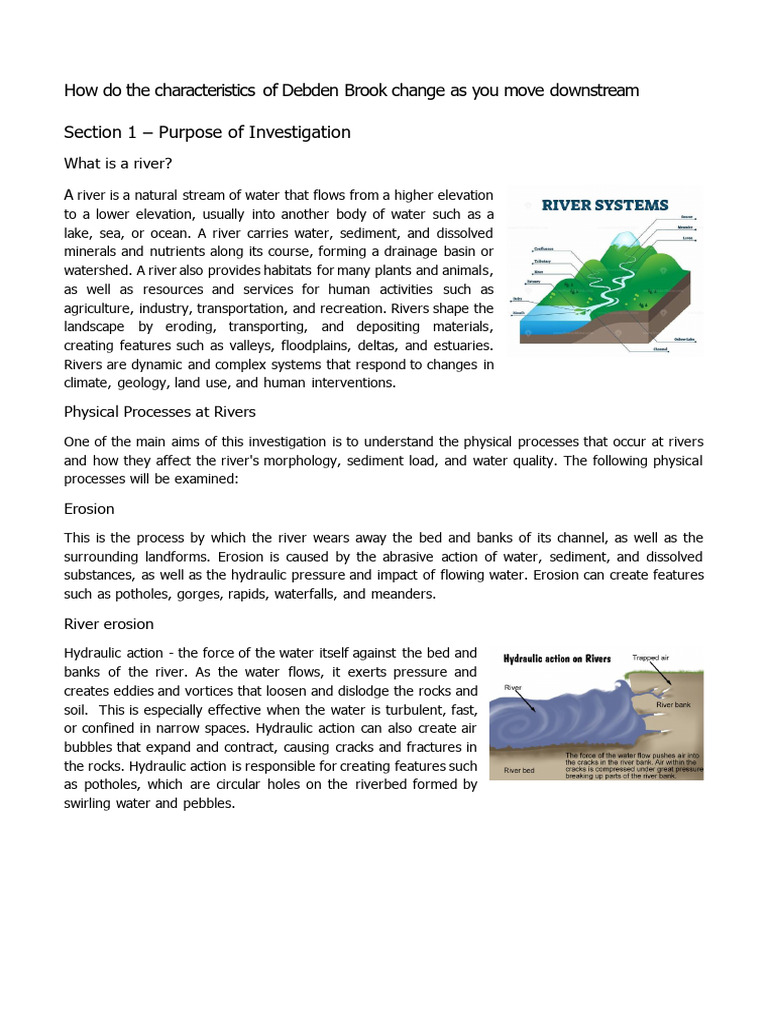 Geography Fieldwork Report v1 030624 | PDF | Landslide | River