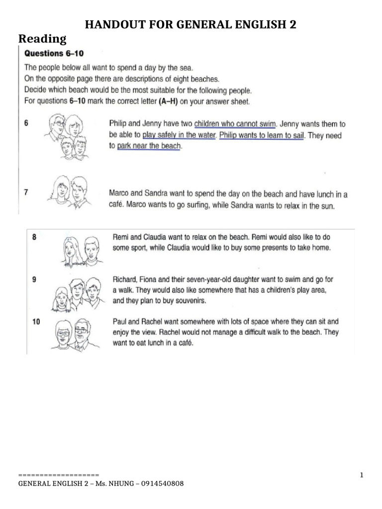 Handout For General English 2 | PDF