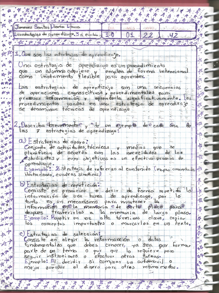 Las Estrategias de Aprendizage. 3a Evaluacion | PDF